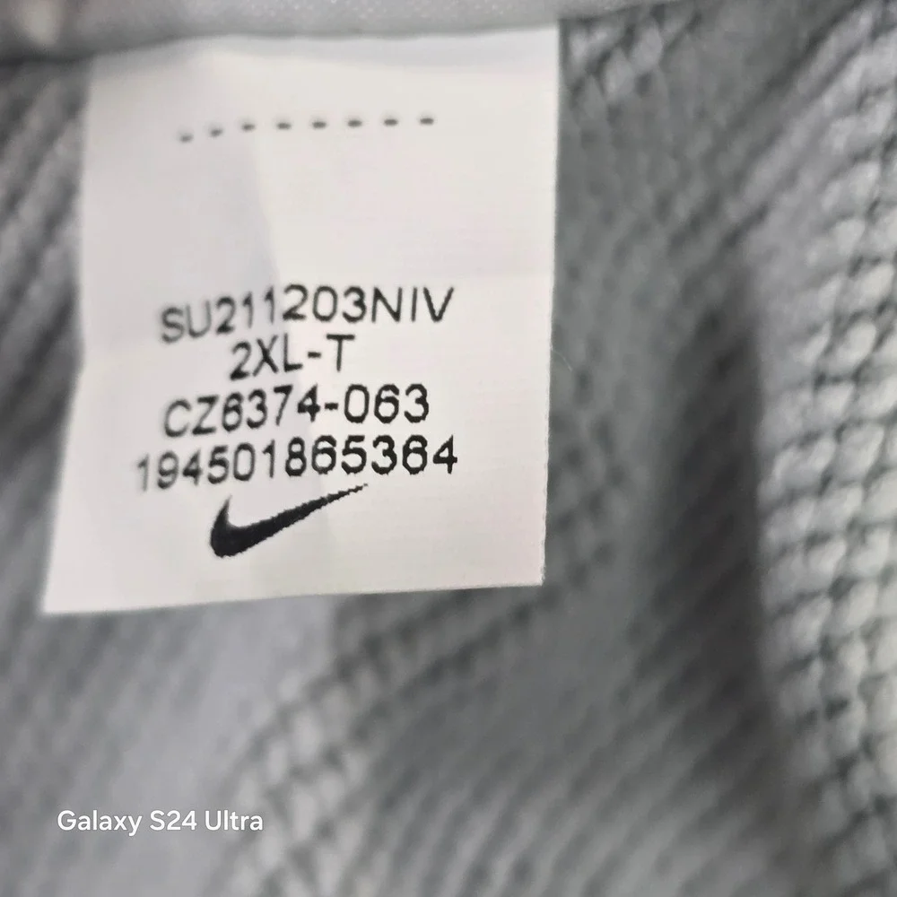 Nike Dri-FIT Hoodie Mens 2XL Tall Gray Standard Fit Pullover CZ6374-063